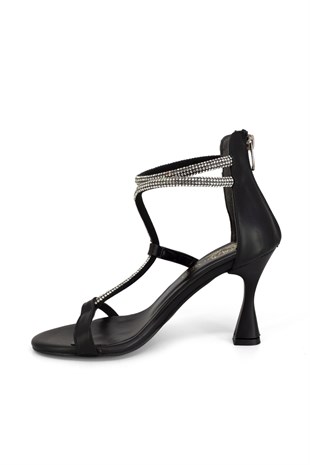 Oskana Kadın Topuklu Ayakkabı Siyah