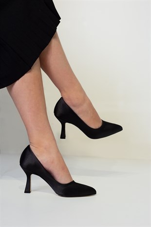 Rona Kadın Günlük Ayakkabı Siyah Saten