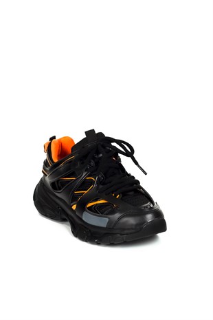 Samanta Kadın Spor Ayakkabı Siyah-Turuncu